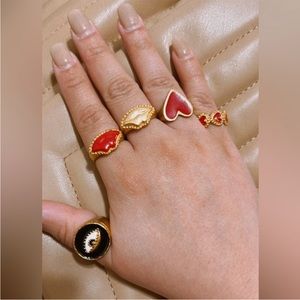24KT Gold Plated Daniela Salcedo Kiss Ring